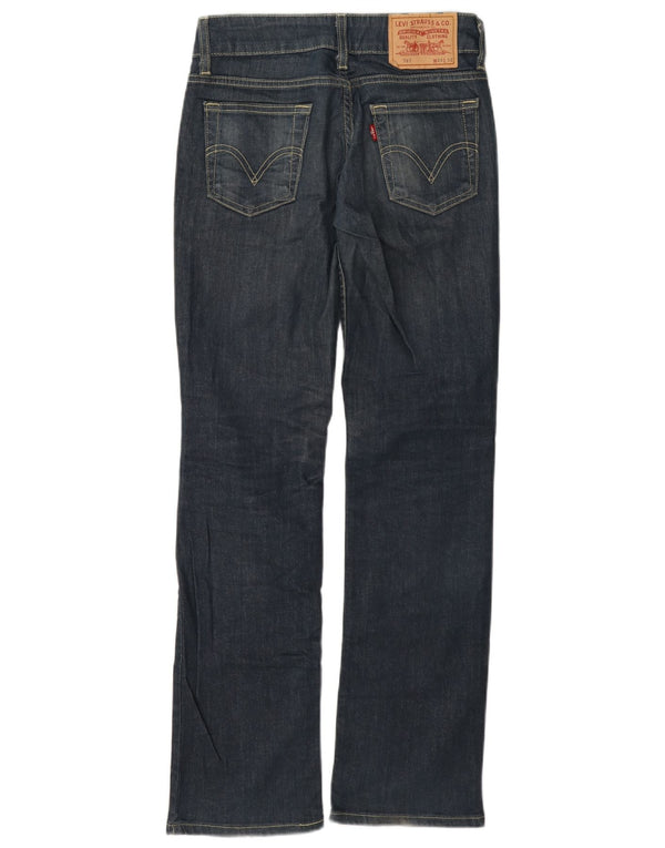 Levi's lige jeans til kvinder W26 L32 marineblå bomuld