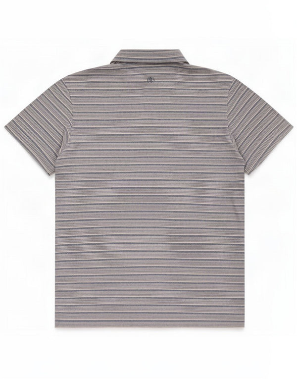 Fat Face Mens Polo Shirt Medium Blue Striped Cotton