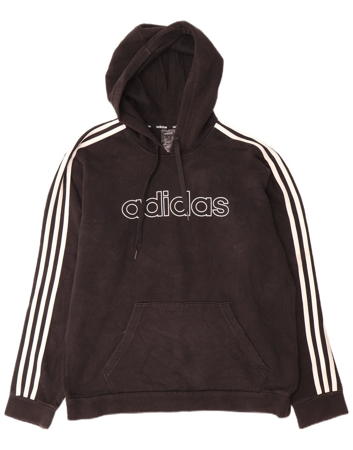Adidas Grafisk hættetrøje til mænd mellem sort bomuld