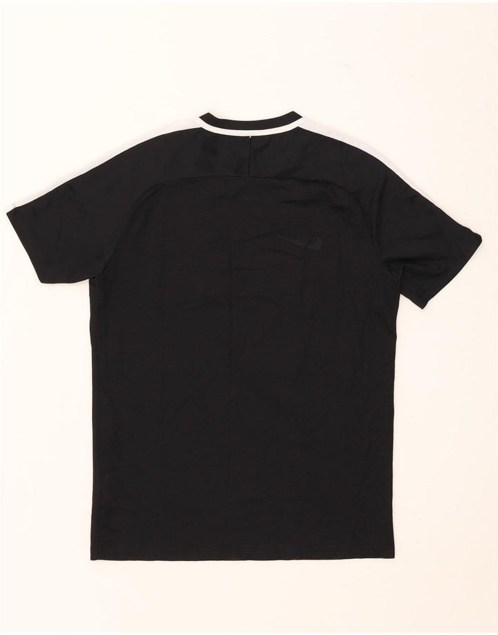 Nike Herre Dri Fit T-shirt Top Medium Sort Colourblock Polyester