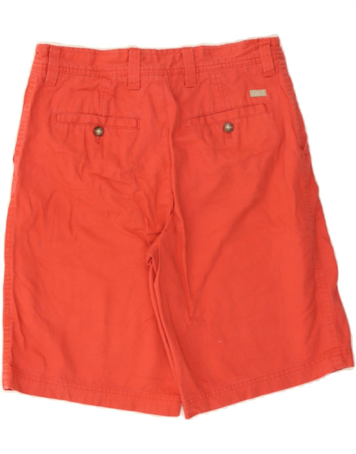 IZOD Mens Salt Water Chino Shorts W30 Medium  Red Cotton Vintage Izod and Second-Hand Izod from Messina Hembry 