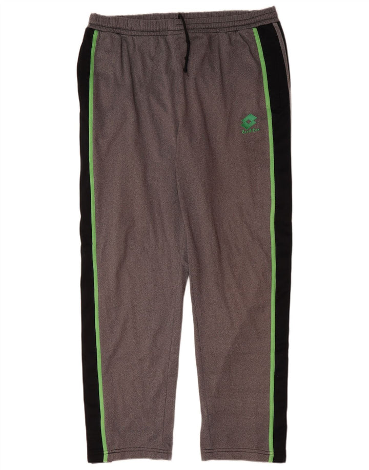 Lotto Træningsdragtsbukser til mænd UK 40/42 Large Grey Colourblock Polyester