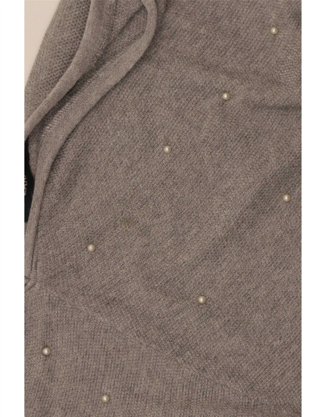 Zara Dame Oversized V-hals sweater UK 14 Medium Grey
