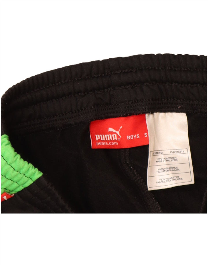 Puma Drenge Træningsbukser 7-8 år lille Sort Colourblock Polyester