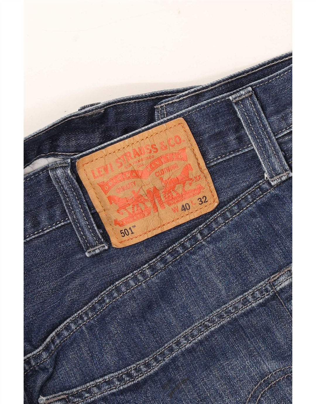 Levi's Straight Jeans til mænd W40 L32 Blue Classic