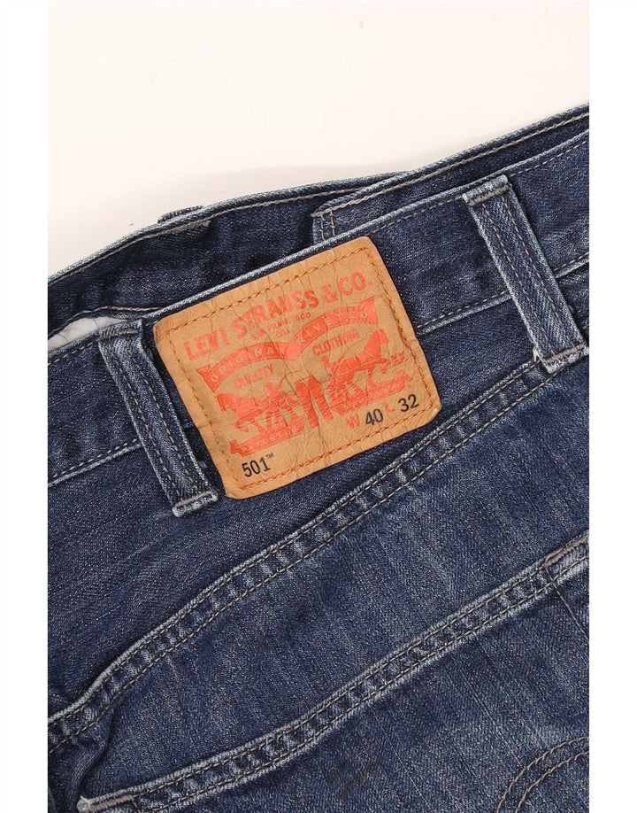 Levi's Straight Jeans til mænd W40 L32 Blue Classic