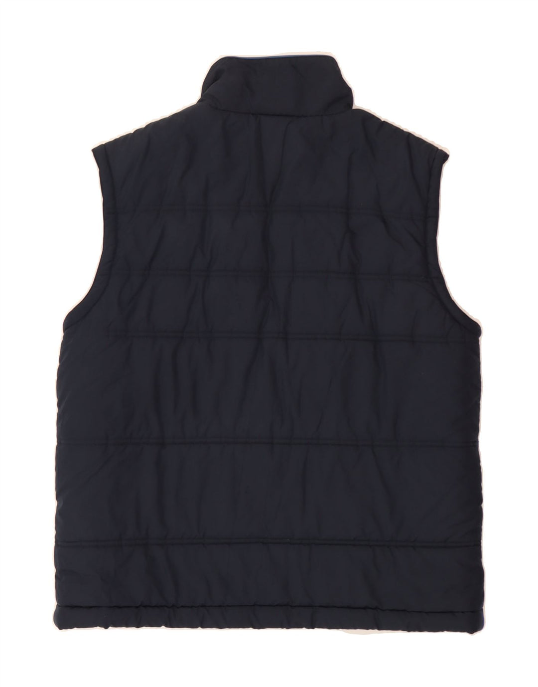 REEBOK Mens Padded Gilet UK 36 Small Navy Blue Polyester Vintage Reebok and Second-Hand Reebok from Messina Hembry 