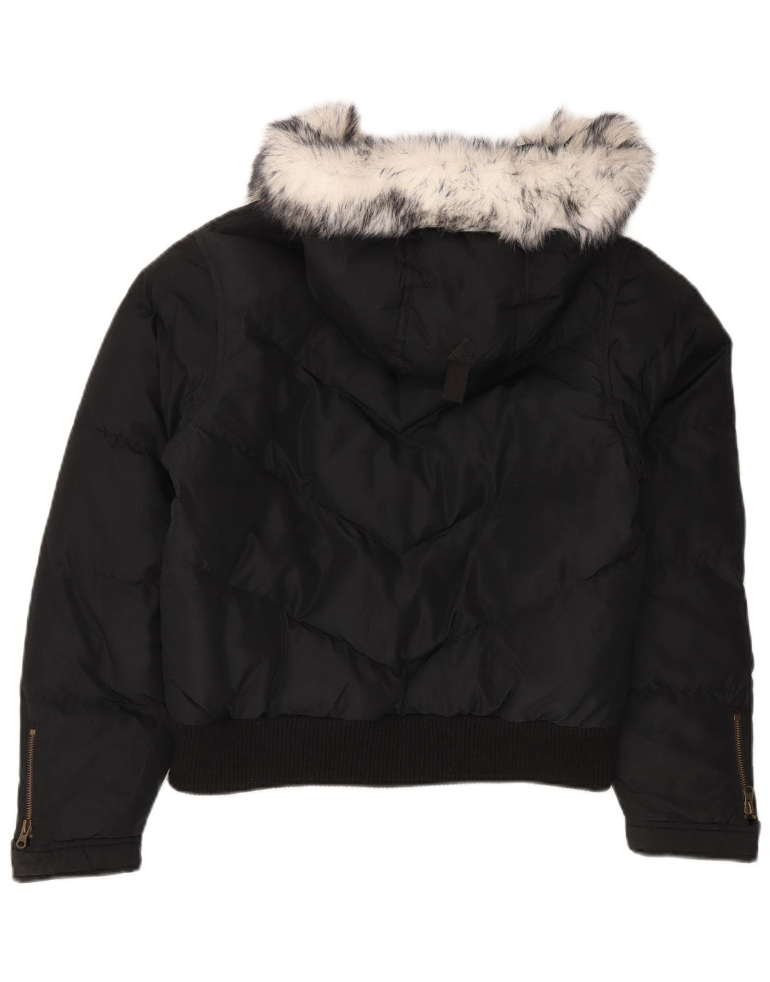 BRUGI Polstret hættejakke til kvinder UK 14 Stor sort polyester