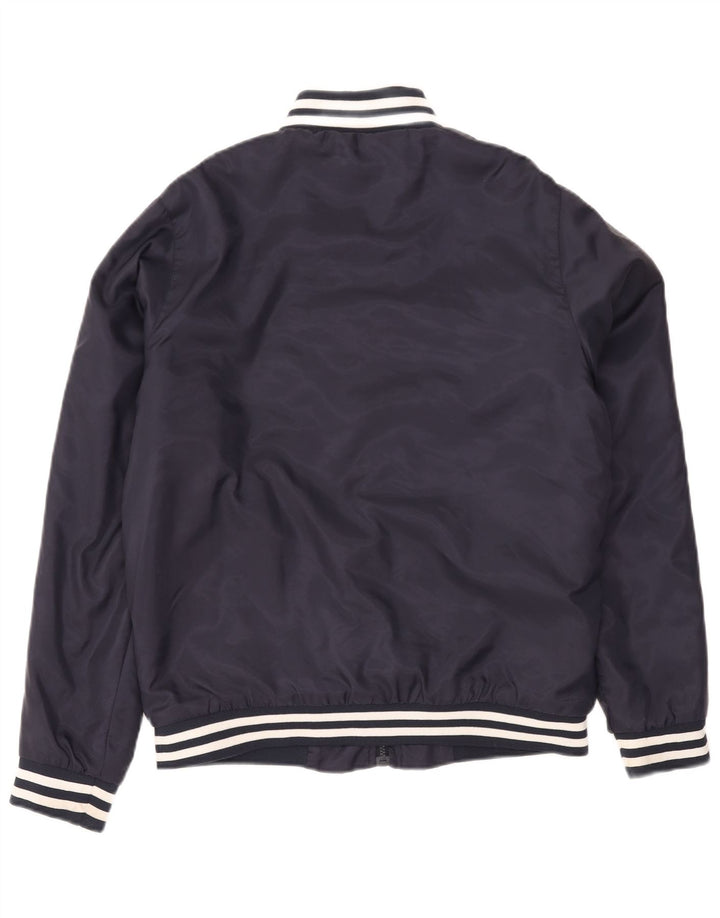 Lotto Herre Bomber Jacket UK 38 Mellem marineblå stribet polyamid