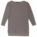 Zara Dame Langærmet Tunika Top UK 10 Small Grey Check