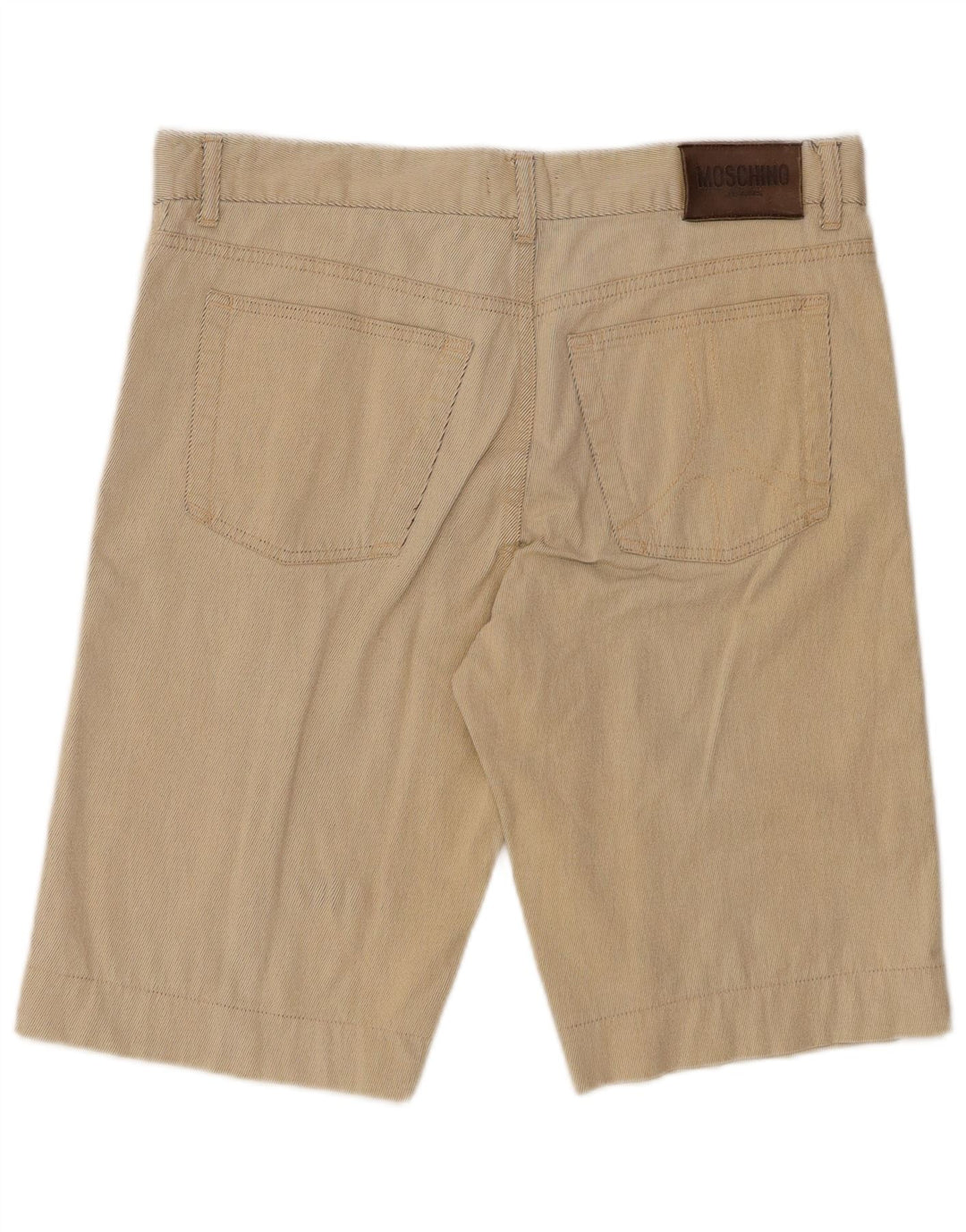 Moschino Herre Casual Shorts W36 Large Beige Pinstripe