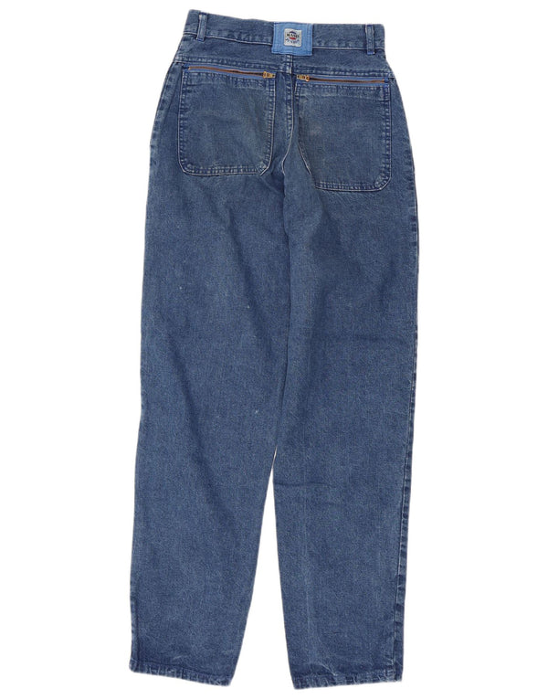 Mash Dame Højtaljet tilspidsede Jeans IT 42 Medium W23 L31 Blå Bomuld