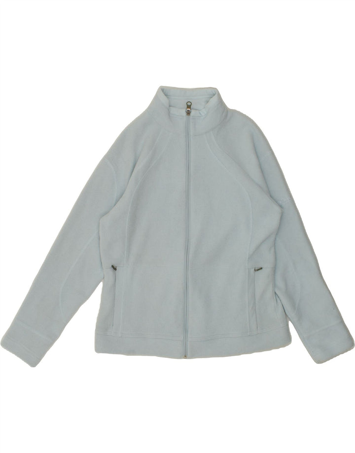 COLUMBIA Womens Fleece Jacket UK 16 Large Blue Polyester Vintage Columbia and Second-Hand Columbia from Messina Hembry 