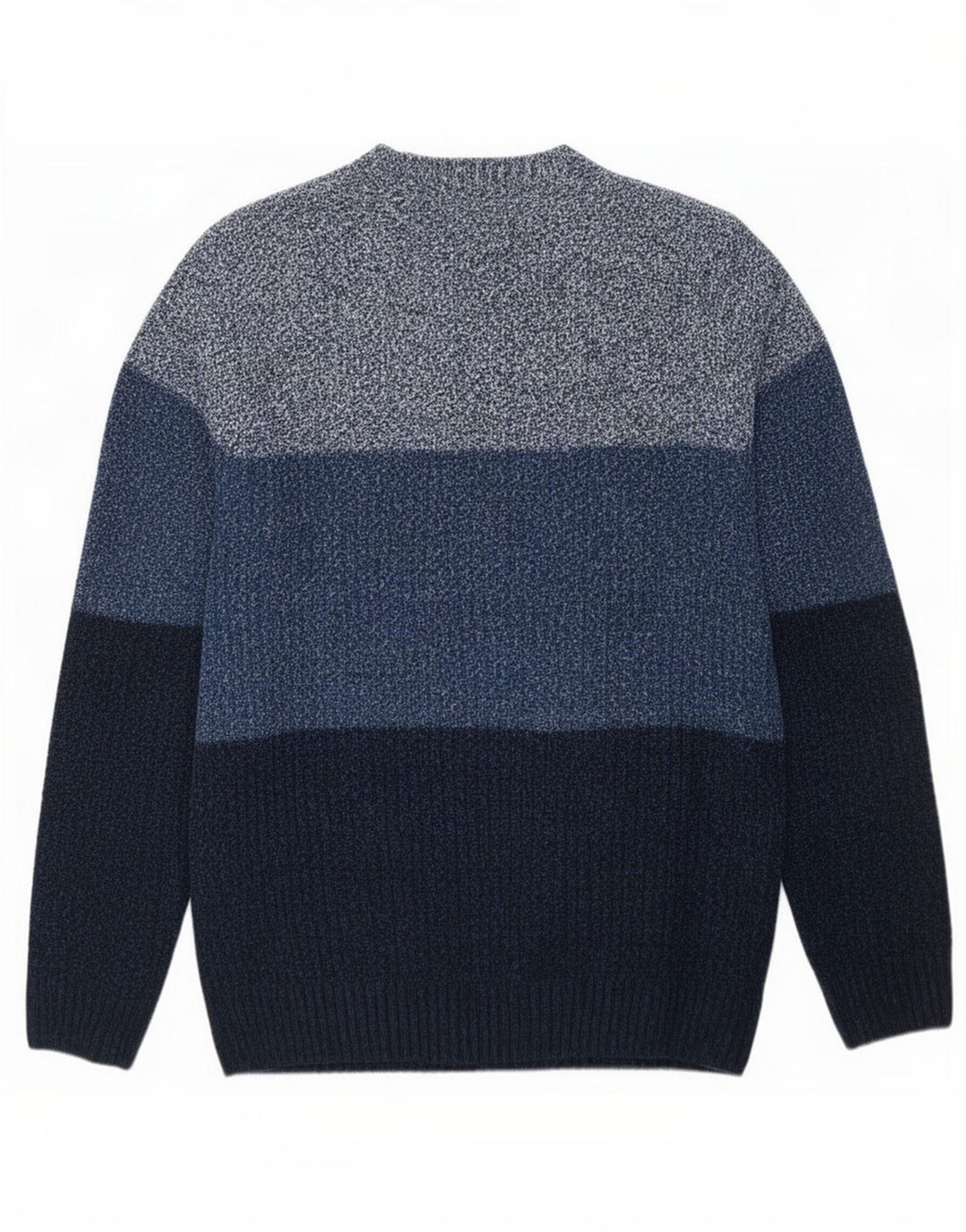 Marks & Spencer Herre sweater med rund hals, stor flerfarvet flækket