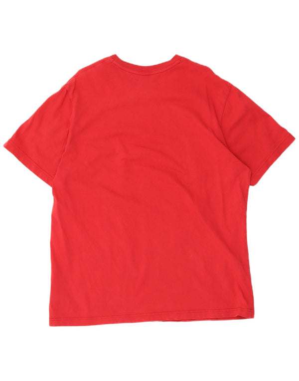 Nike grafisk t-shirt top til mænd XL rød bomuld