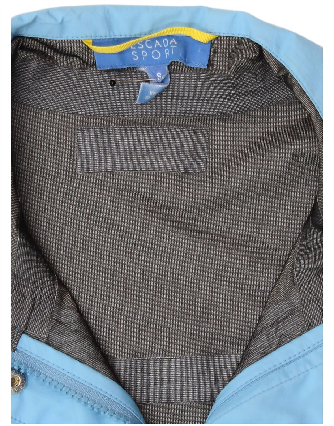 Escada Dame Oversized regnjakke UK 10 Small Blue