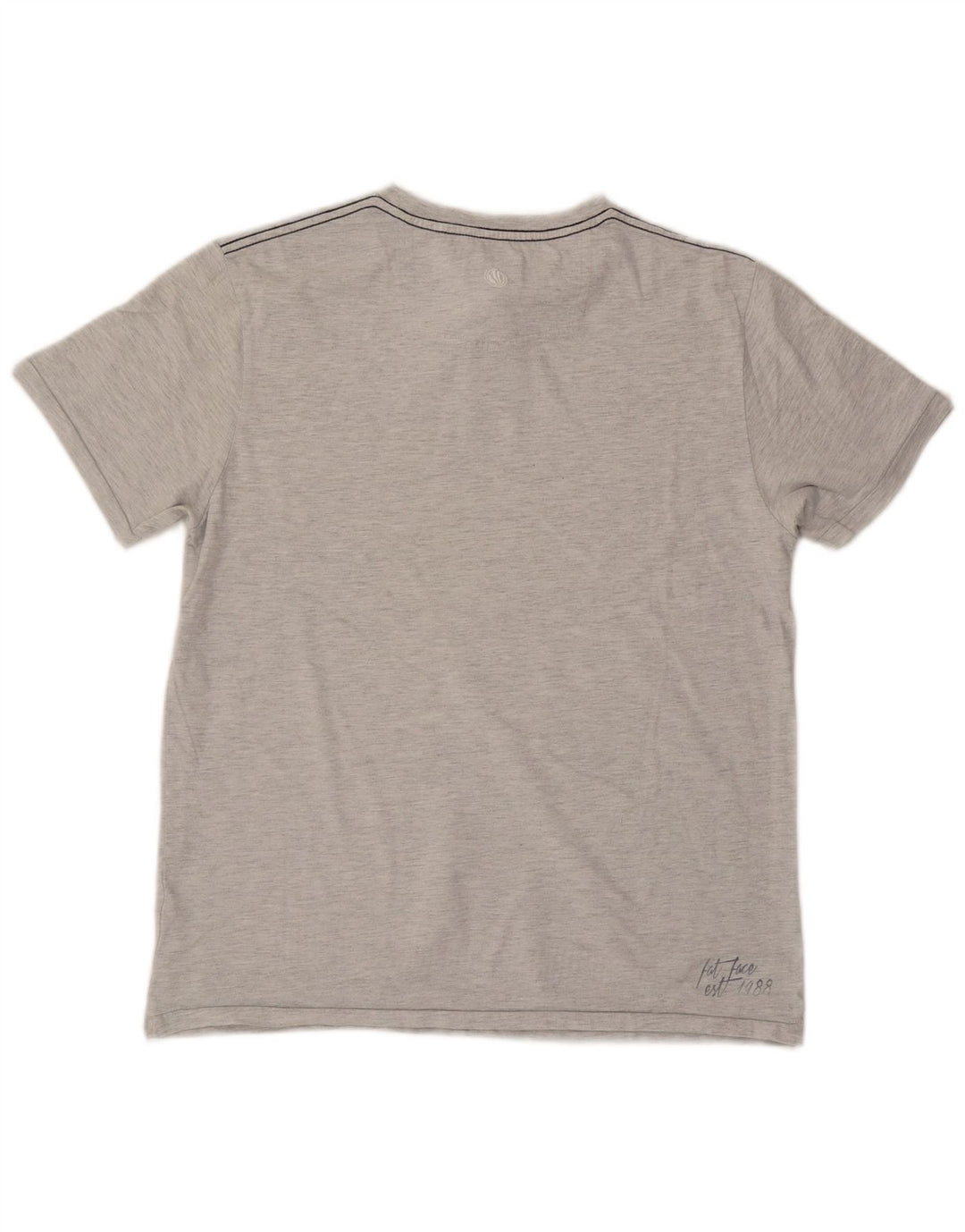 Fat Face Herre grafisk T-shirt Top mellemgrå bomuld