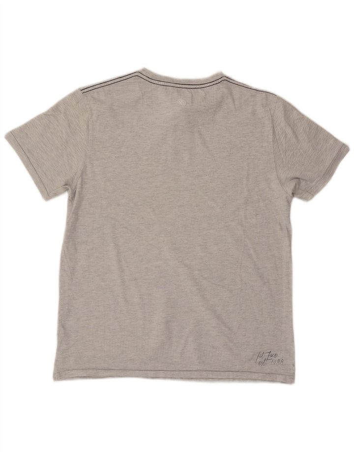 Fat Face Herre grafisk T-shirt Top mellemgrå bomuld