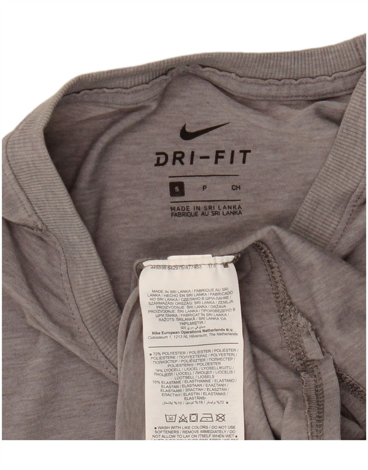 Nike Dame Dri Fit Vest Top UK 10 Small Grå Polyester
