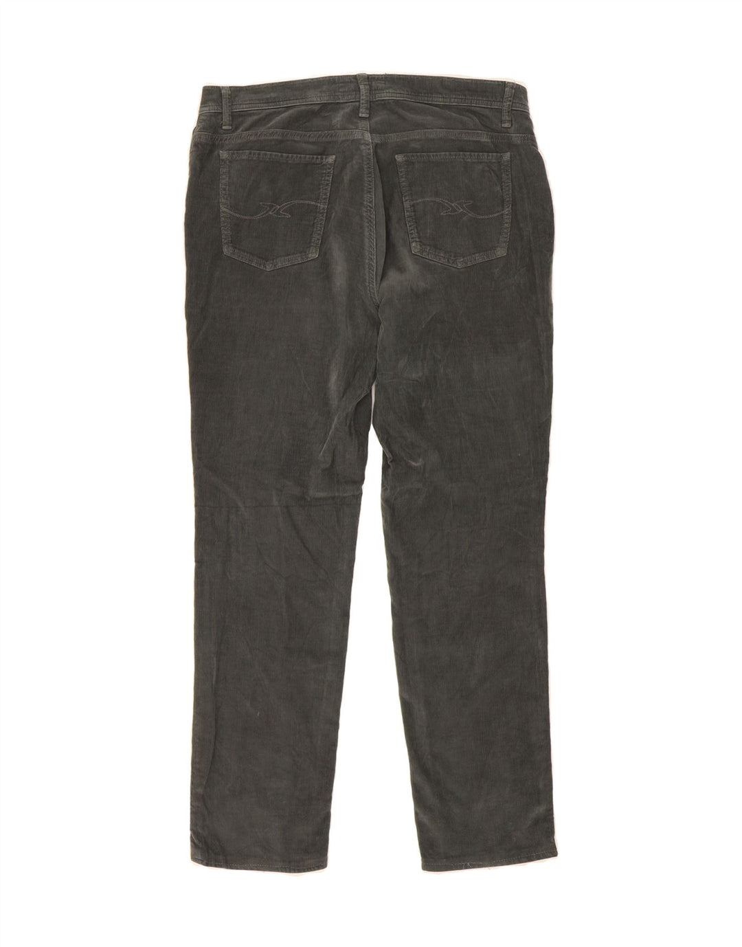 TRUSSARDI Womens Slim Corduroy Trousers W33 L28  Grey Vintage Trussardi and Second-Hand Trussardi from Messina Hembry 