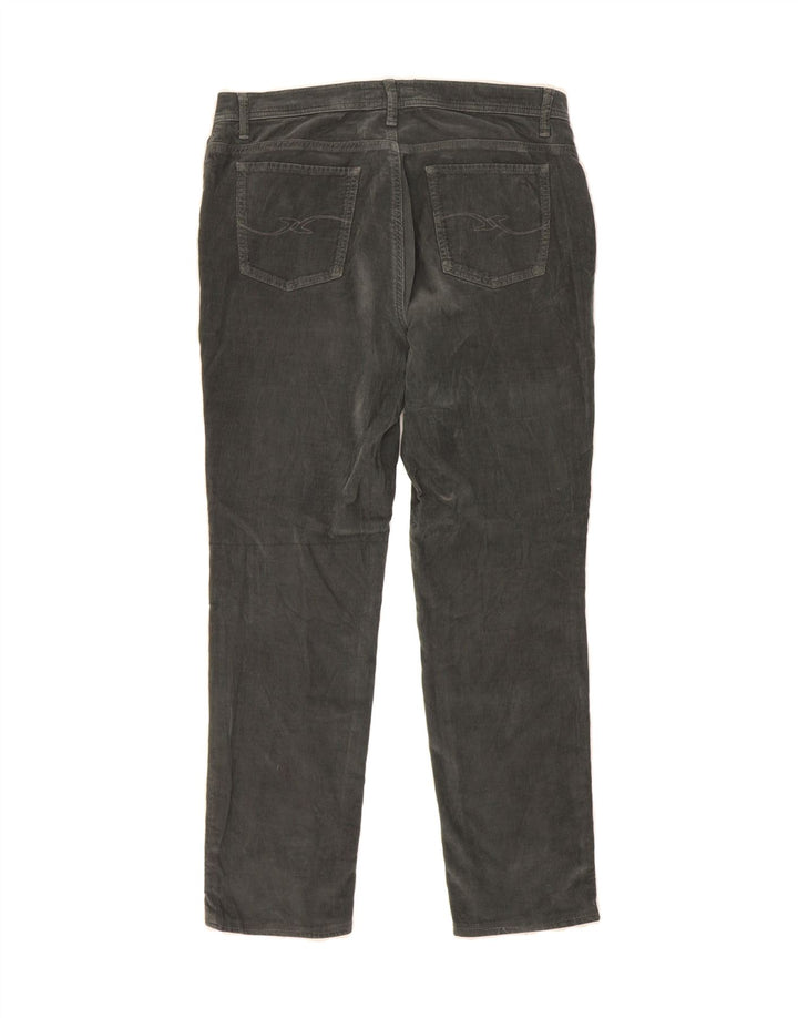 TRUSSARDI Womens Slim Corduroy Trousers W33 L28  Grey Vintage Trussardi and Second-Hand Trussardi from Messina Hembry 