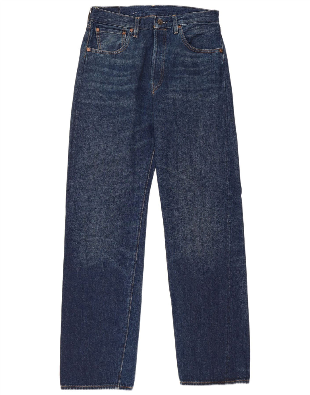 Levi's Herre 501 Straight Jeans W29 L32 Blå Bomuld