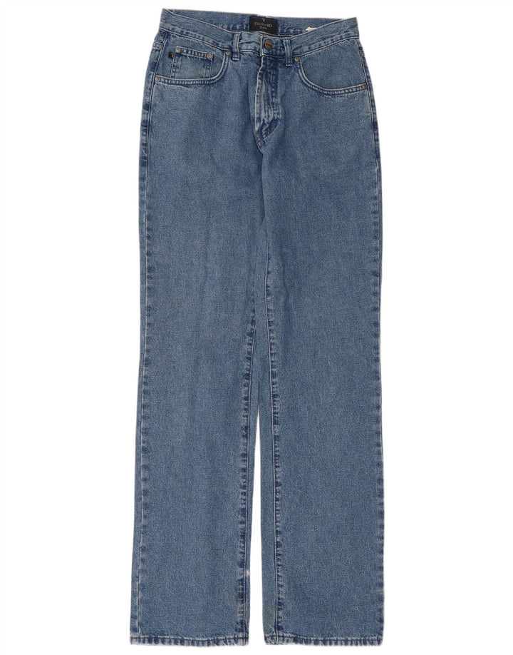 Trussardi Lige Jeans til kvinder W29 L33 Blå Bomuld