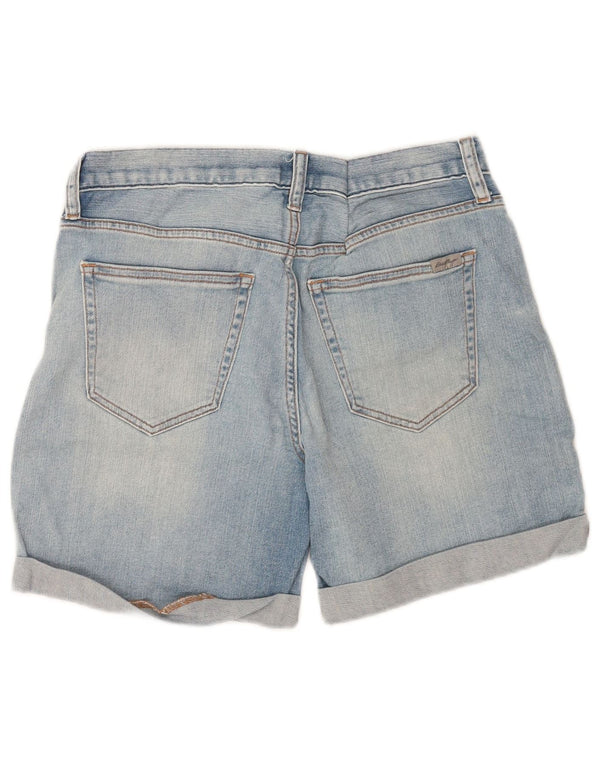 Eddie Bauer Womens Boyfriend Denim Shorts US 6 Medium W30 Blue Cotton
