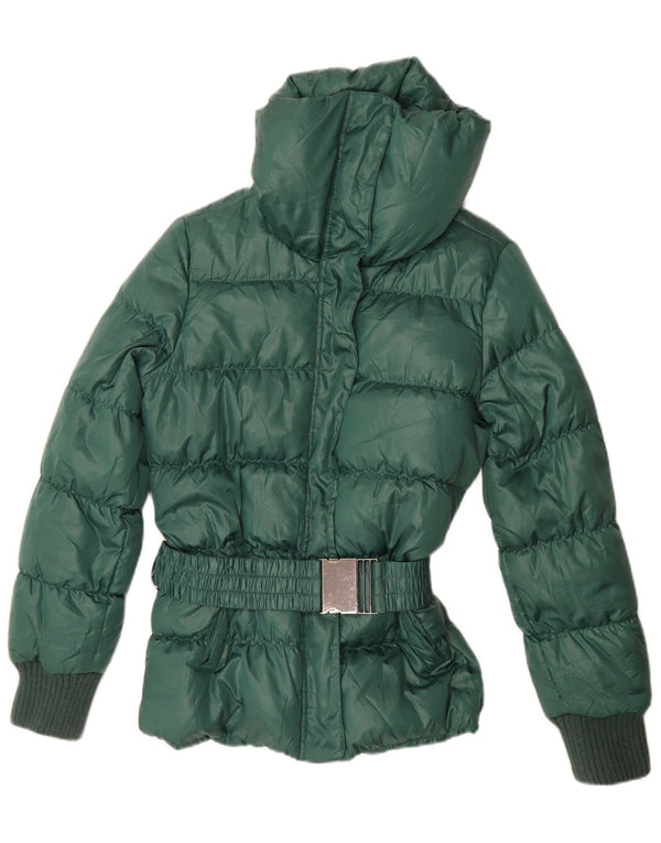 Sisley Dame Polstret Jakke UK 16 Large Green