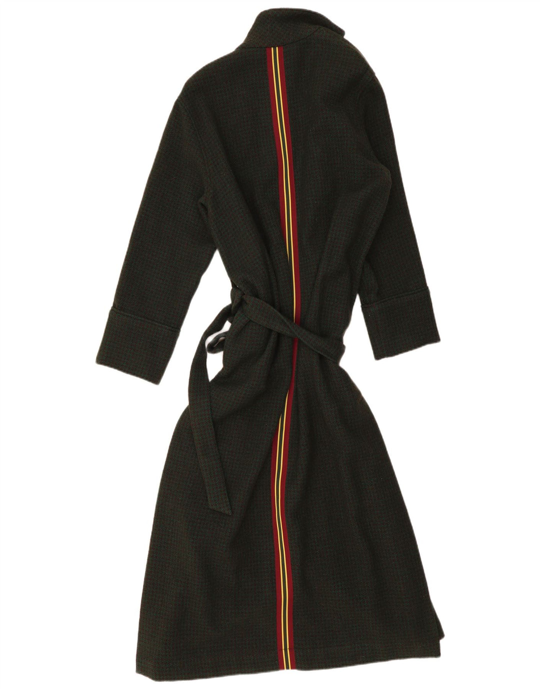 BELLEROSE Dame Kåbe Overfrakke US 2 XS Khaki Houndstooth Uld