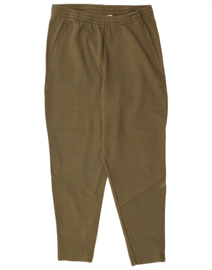 ADIDAS Træningsdragt bukser til mænd Large Khaki Rayon