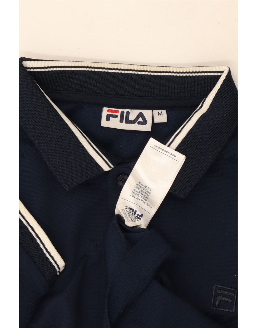 Fila Poloskjorte til mænd Medium Navyblå polyester