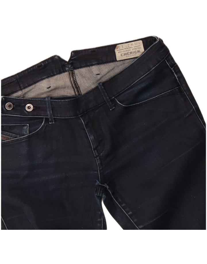 DIESEL Dame Cherick Slim Tapered Jeans W27 L32 Marineblå Bomuld