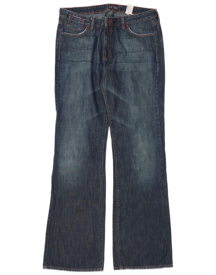 Armani Dame Bootcut Jeans W33 L36 Blå Bomuld