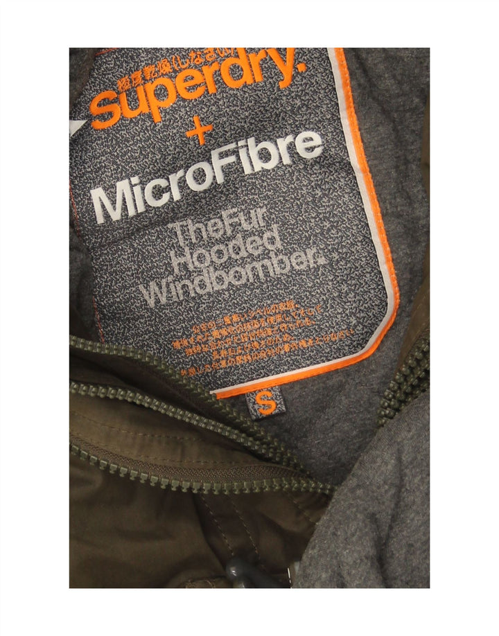 Superdry Herre The Windbomber Bomber Windbreaker Jacket UK 36 Small Khaki