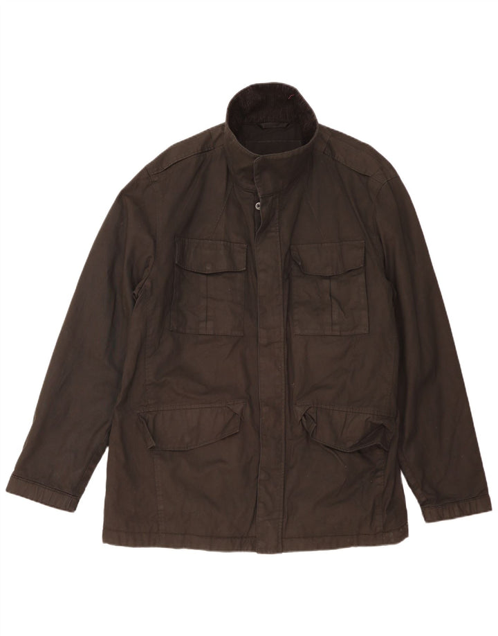 Marks & Spencer Herre Utility Jacket UK 44 2XL Sort Bomuld