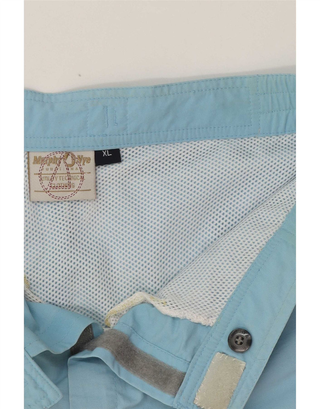 Murphy & Nye Herre grafiske svømmeshorts XL Blå Colourblock Polyamid