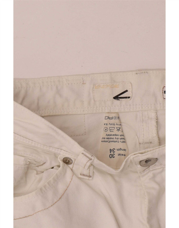 Energie Herre Emerson Straight Jeans W30 L34 Hvid Bomuld