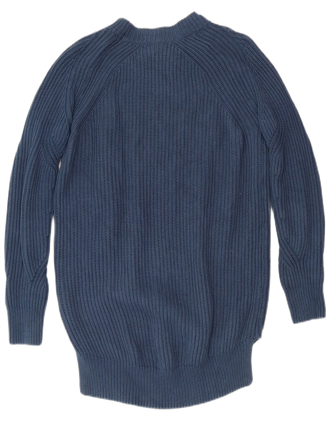 ALL SAINTS Dame sweater med rund hals DK 6 XS marineblå bomuld