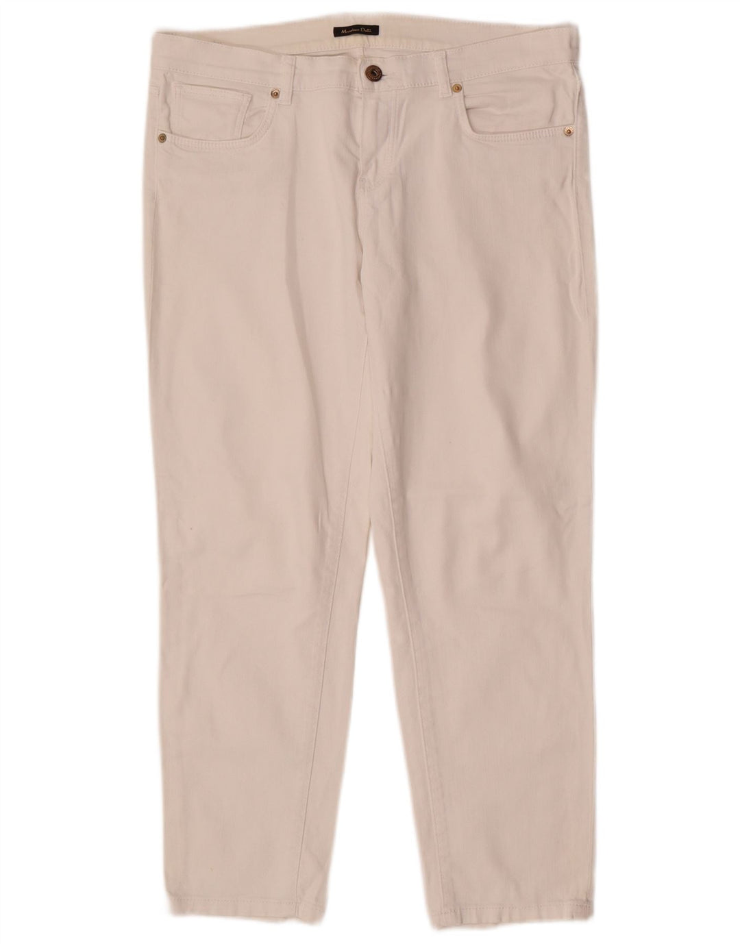 Massimo Dutti Dame Slim Jeans EU 40 Medium W30 L26 Hvid