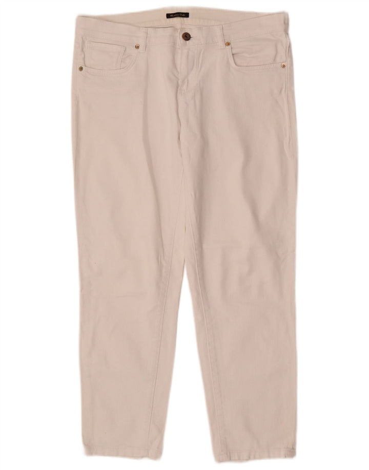 Massimo Dutti Dame Slim Jeans EU 40 Medium W30 L26 Hvid