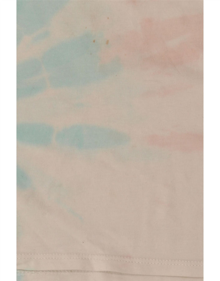 Levi's Dame T-Shirt Top UK 14 Medium White Tie Dye Bomuld