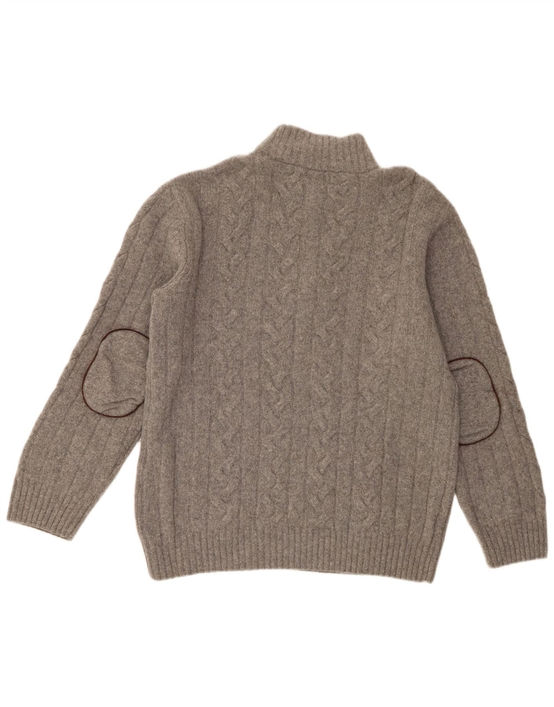 Gant Herre Zip Neck Jumper Sweater 2XL Grå Merinould
