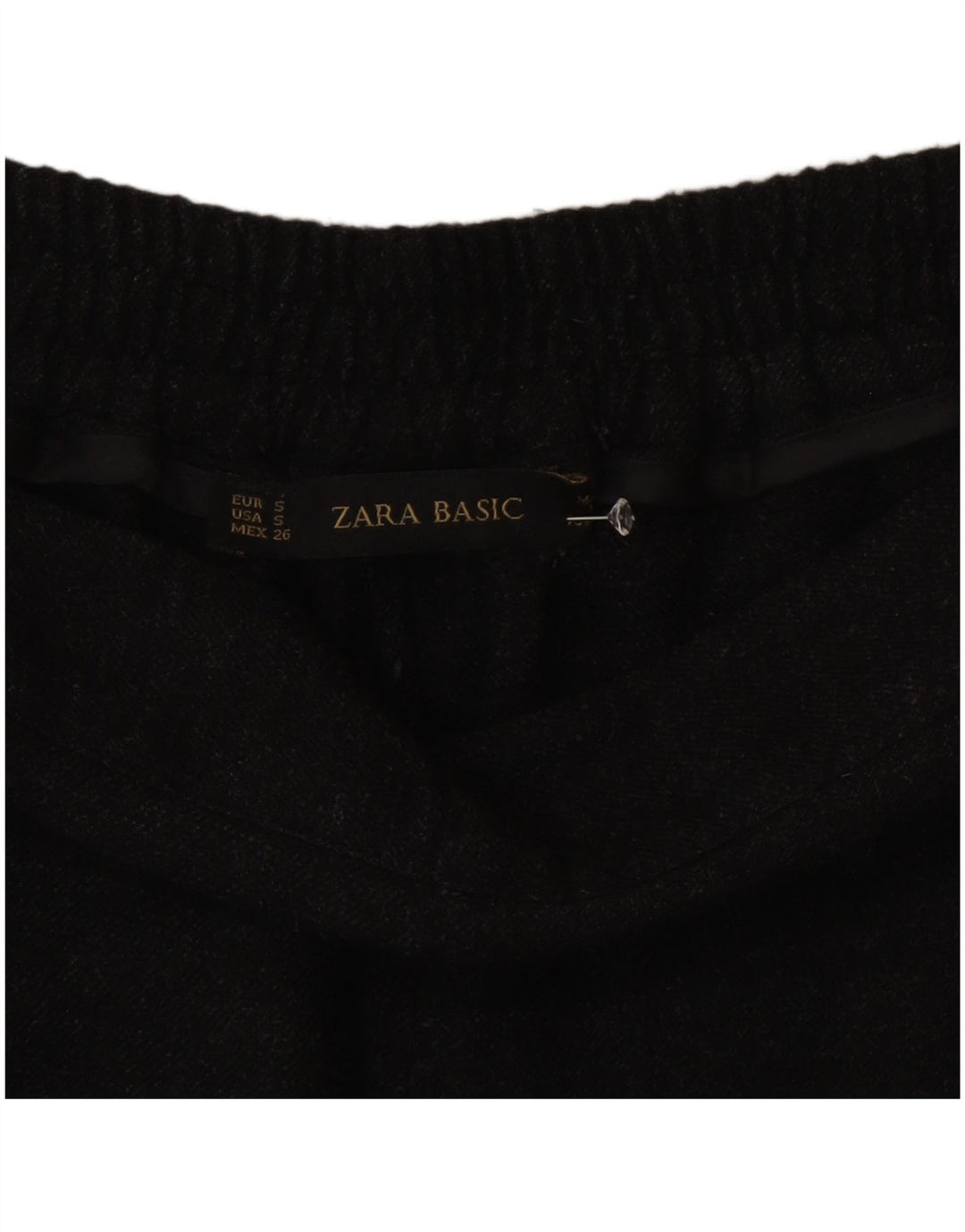 Zara Dame Slim Casual Bukser Små W26 L28 Grå