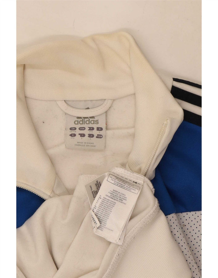 Adidas Træningsdragt til mænd, topjakke UK 38/40 Medium White Colourblock