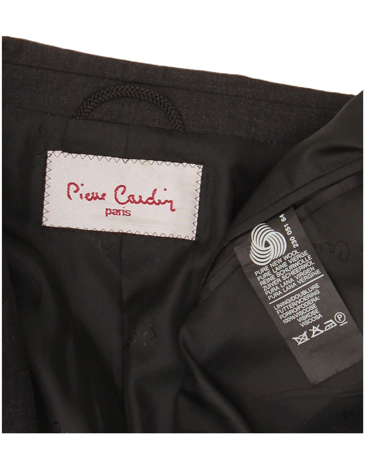Pierre Cardin Herre 3 Button Blazer Jacket UK 40 Large Grey New Wool