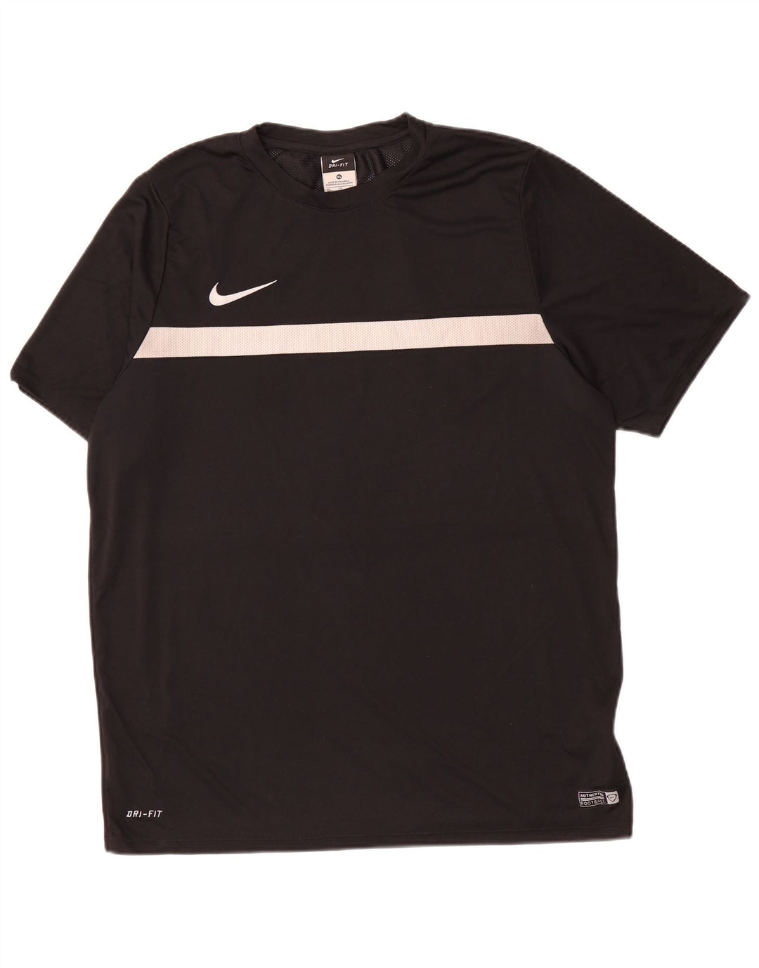 Nike Herre Dri Fit T-Shirt Top XL Sort Colourblock Polyester