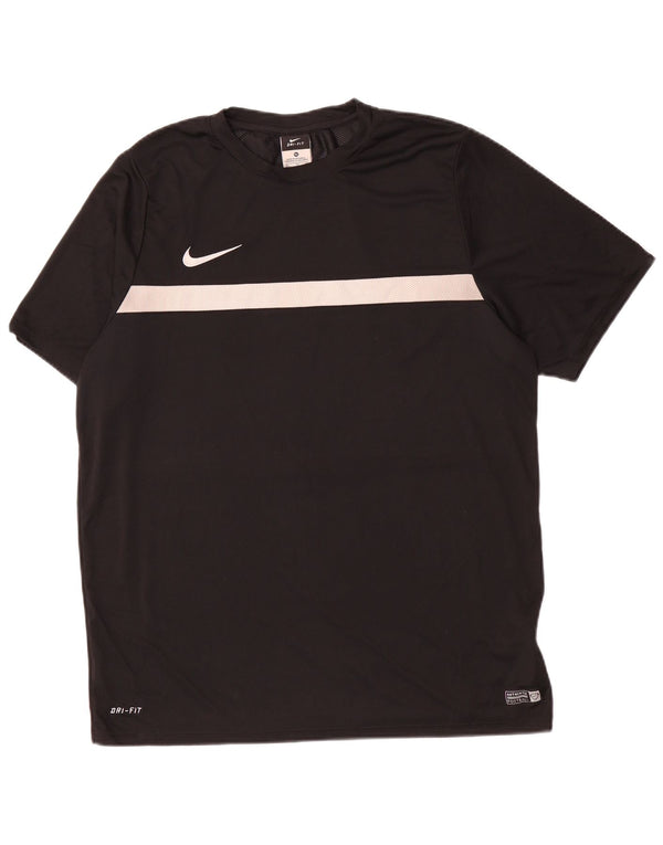 Nike Herre Dri Fit T-Shirt Top XL Sort Colourblock Polyester