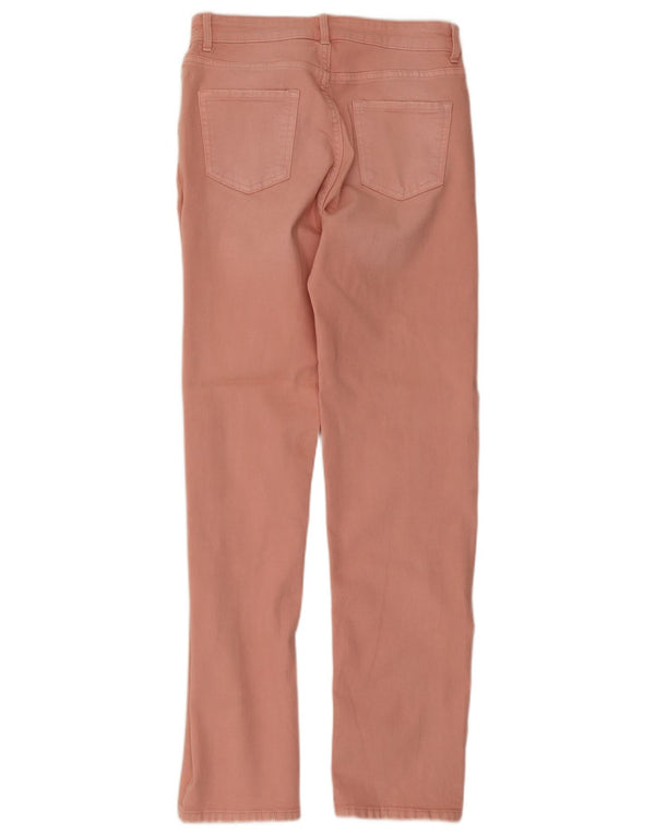 Marks & Spencer Dame Regular Fit Straight Jeans UK 10 Small W28 L31 Pink
