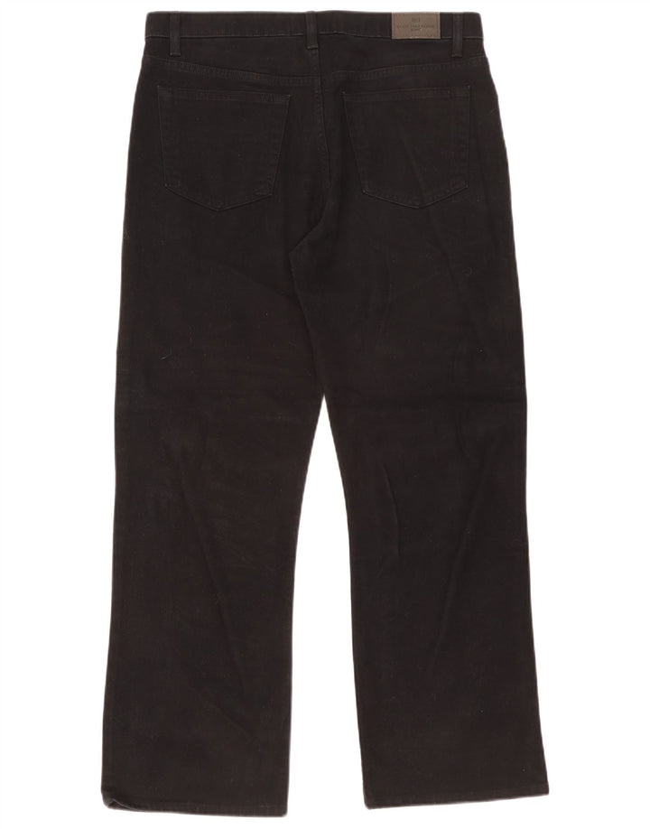 Marks & Spencer Herre Blue Harbor Straight Jeans W36 L29 Sort Bomuld